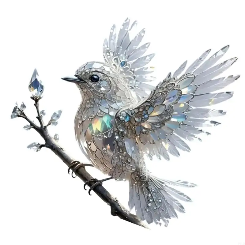 

2025 New Bluebird Sun Catcher Stained Art Flat Acrylic Window Decoration Perfect Gift For Nature Enthusiasts Home Nature Themes