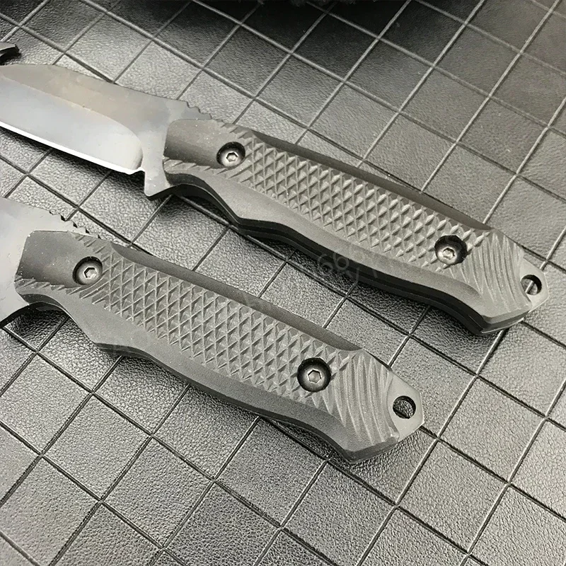 Venda quente faca de lâmina fixa de alta dureza 5cr13mov lâmina abs lidar com edc revestido faca de sobrevivência de resgate faca de pesca ao ar livre