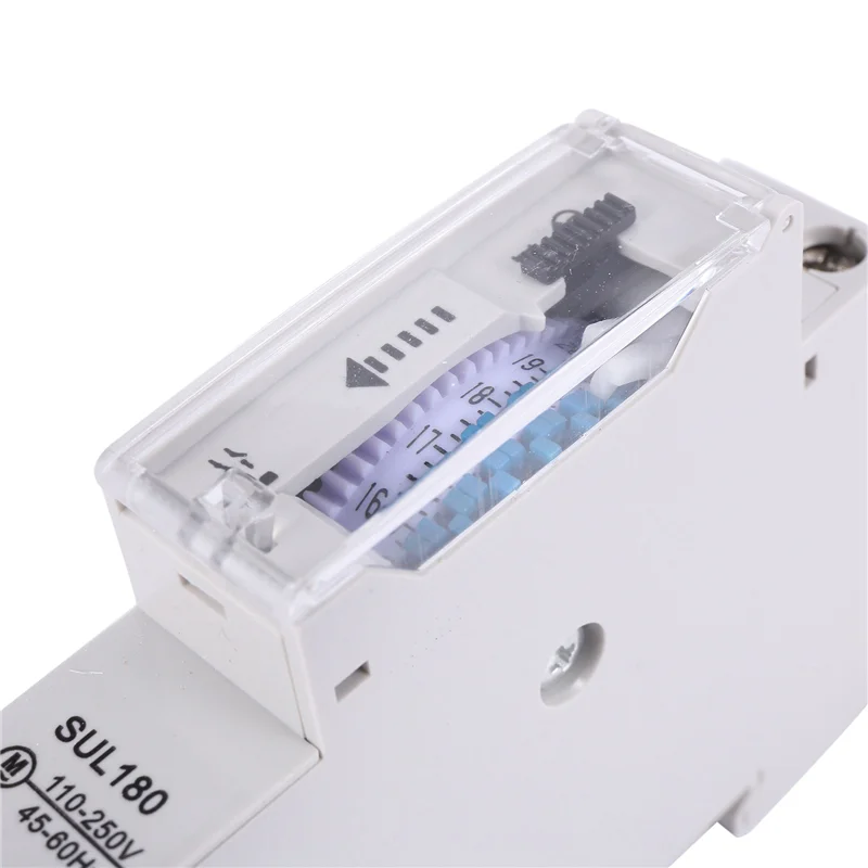 

ABWR-10X SUL180A 15 Minutes Mechanical Timer 24 Hours Programmable Din Rail Timer Time Switch Relay Measurement Analysis