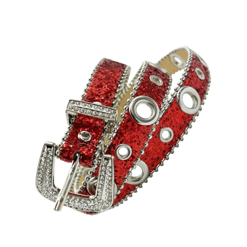 Ceinture à boucle en diamant à pour femmes, ceinture taille à Harajuku pour adolescents, livraison