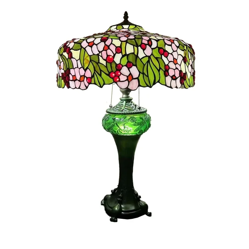 Desk lamps, living room glazed table lamps