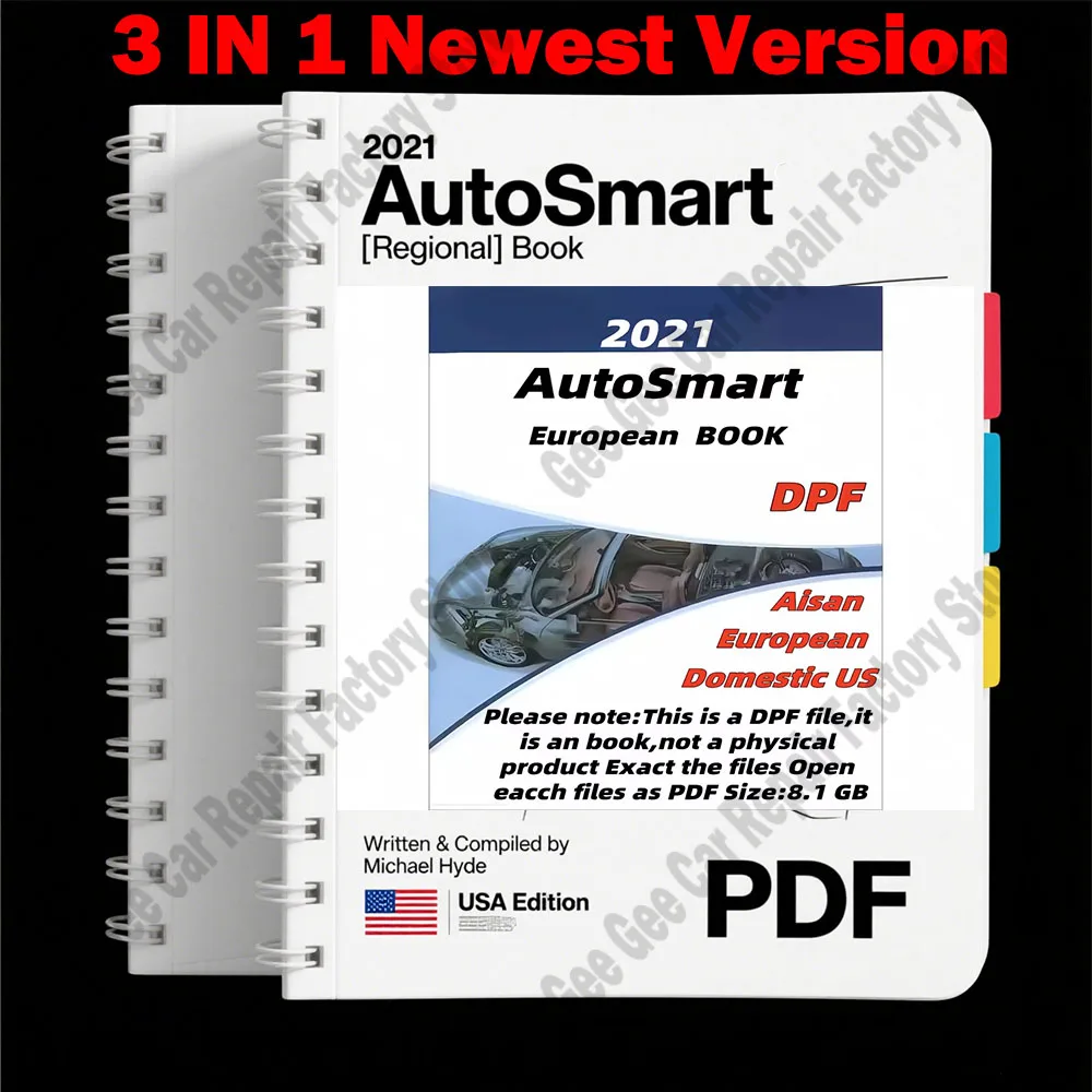 Latest obd2 Car Maintenance Tools 2021 AutoSmart EBook 3Set - Asian, European & Domestic Book Set - By Michael Hyde LockSmith