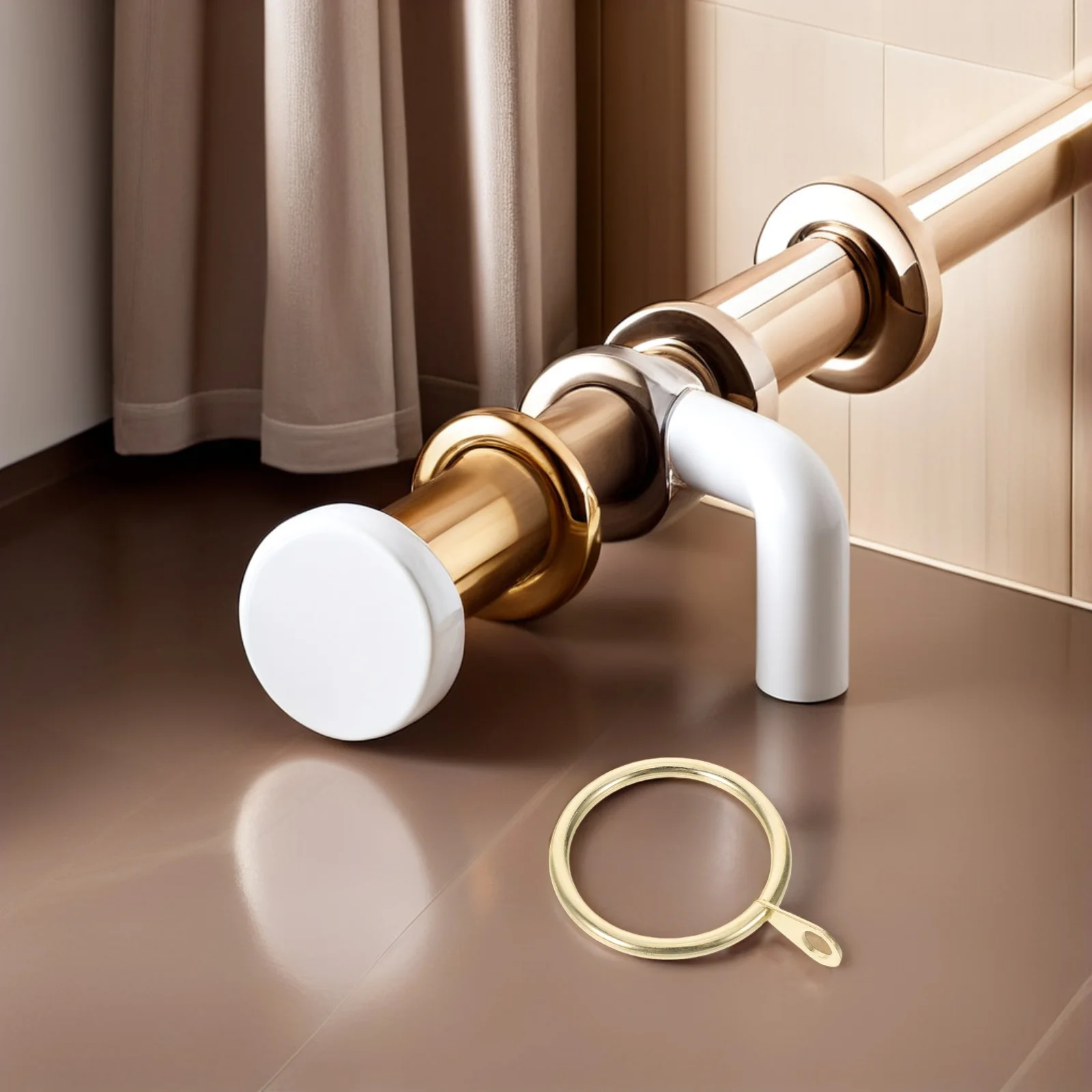 

Decorative Curtain Tiebacks with Tassels for Sheer Panels Drapes Holdback Rings for Living Room Bedroom Decoration