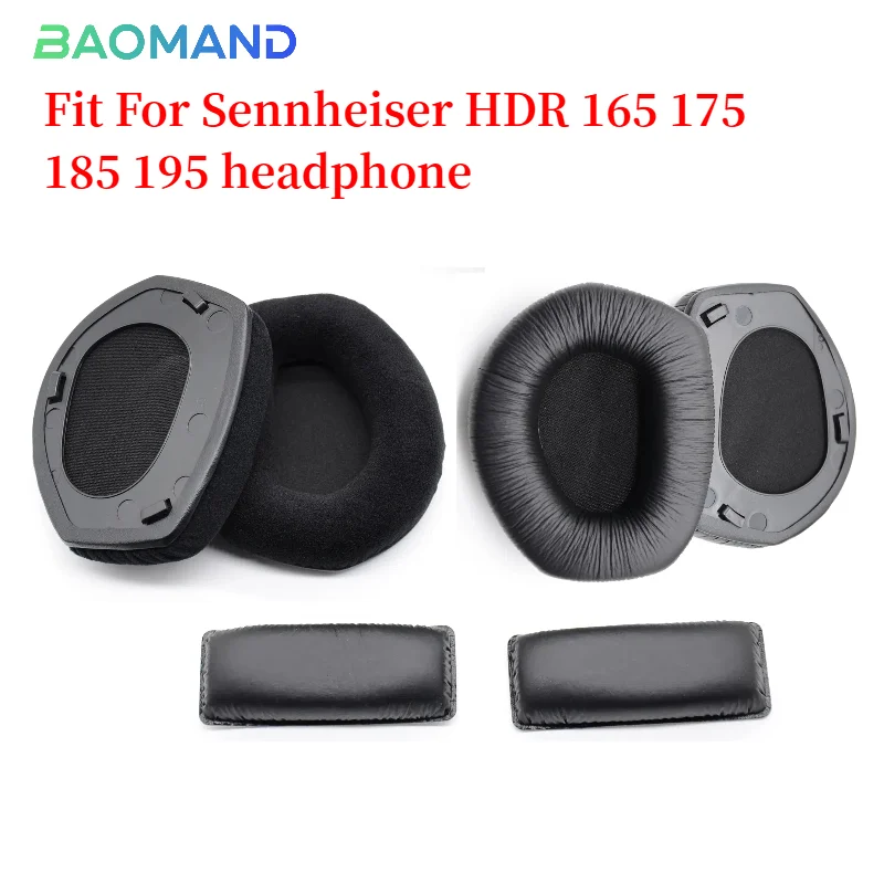 Подушечки для наушников для Sennheiser HDR 165 175 185 195, подушечки для наушников, мягкая сетчатая ткань, чехлы с эффектом памяти, губка, протеин