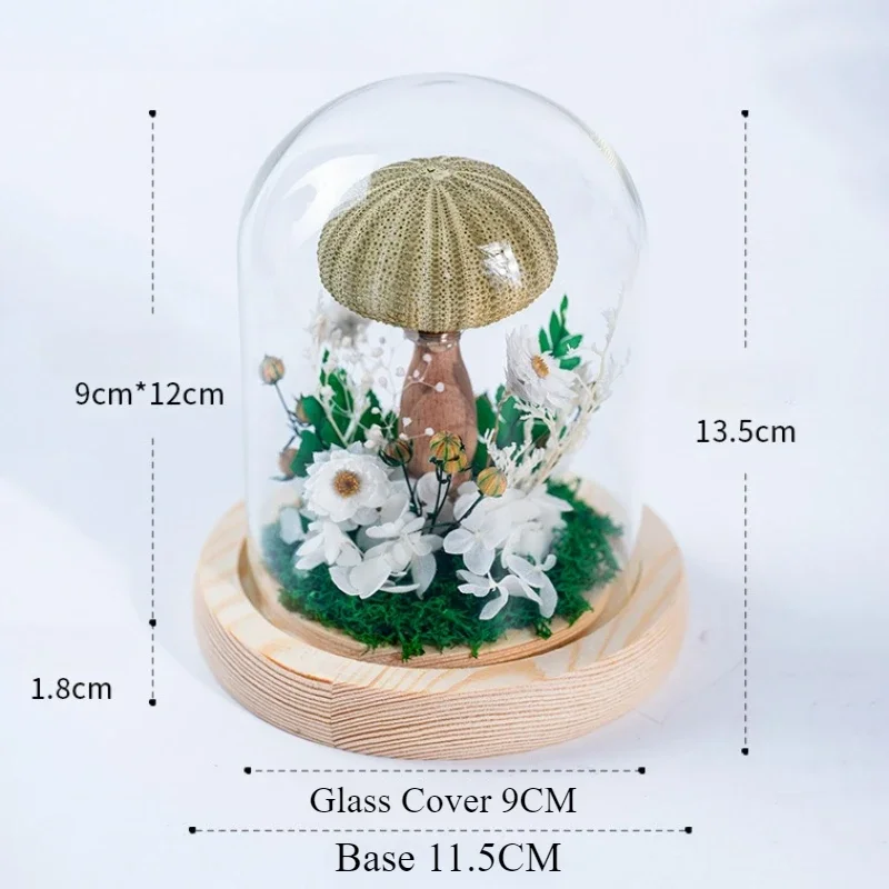 Cute Night Light DIY Material Pack Luminous Sea Urchin Shell Jellyfish Lamp Desktop Decoration Birthday Gift Night Light