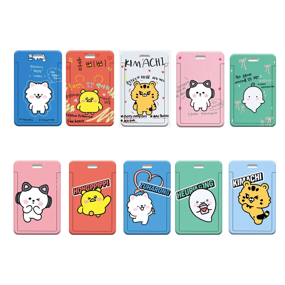 KPOP Idols INS Style Acrylic Card Holder Kim Chaewo Yunjin Eunchae KUZUHA Cards Protective Cartoon Cute Card Sleeve Fans Gift