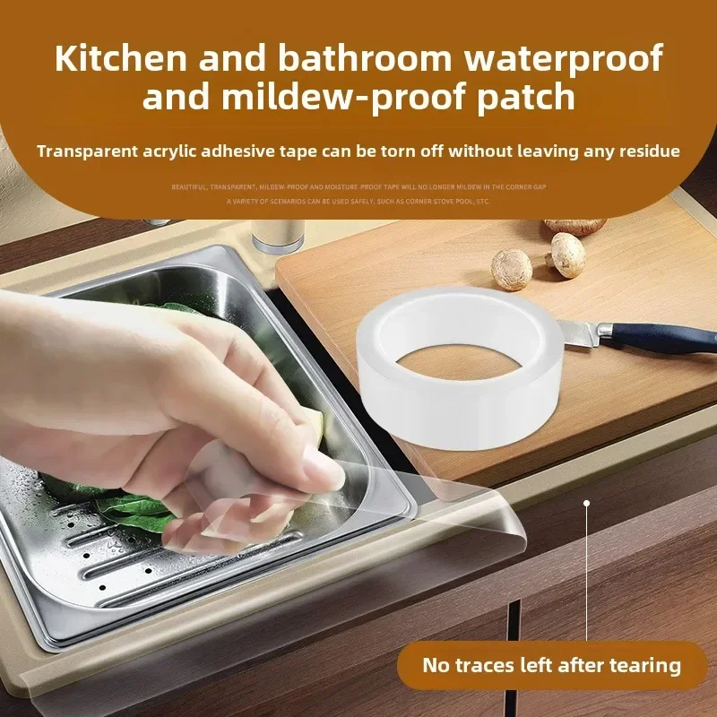 Kitchen stitching, stove, waterproof edge sealing, sink glue, dishwashing sink, toilet, edge of sink, anti mold sealing strip