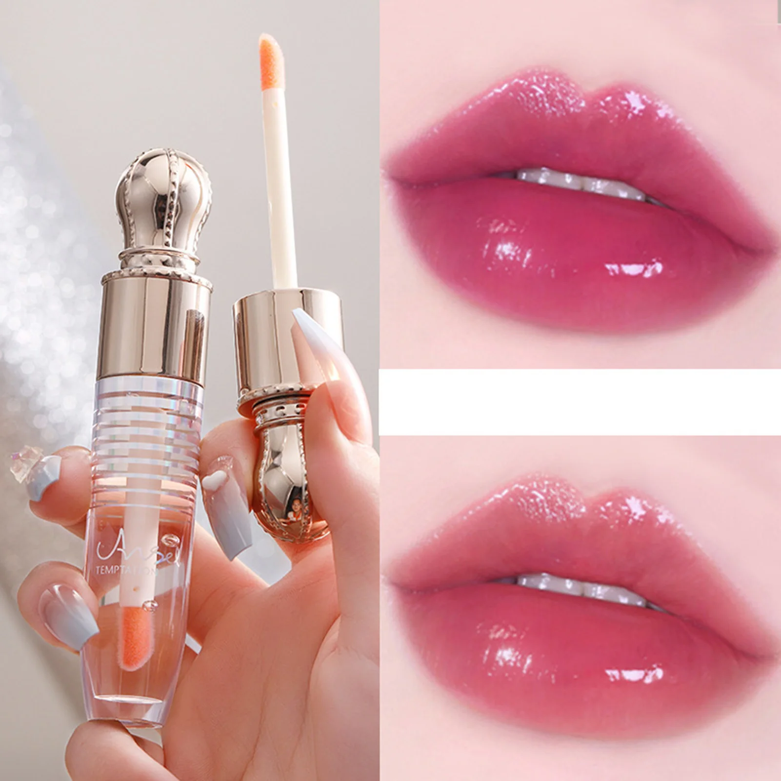 Spiegel Glanzende Lip Glazuur Hydraterende Lippenstift Hydraterende Vloeibare Lippenstift Lippen Gloss Voor Feest Dating Bruiloft Of Dagelijkse Make-Up