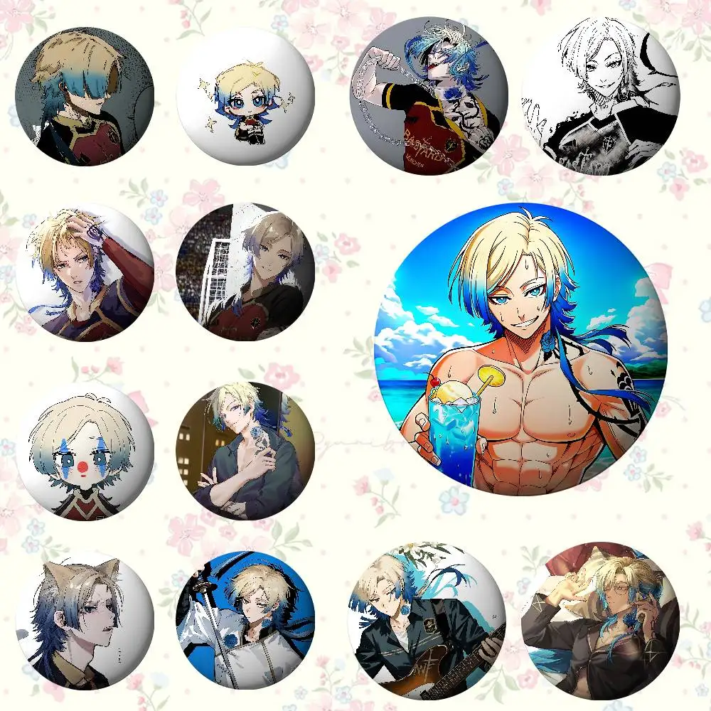 Niedlicher M-Michael Kaiser Anime Emaille-Pin für Kleidung, Cartoon-Cosplay-Abzeichen für Rucksäcke, Brosche, Kunstgeschenke