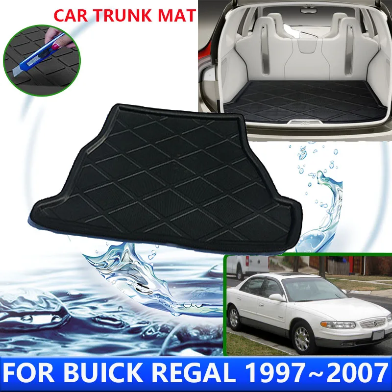 For Buick Regal GSE LS 1997~2007 2001 2002 2003 Car Rear Trunk Protector Pads Auto Waterproof Liner Anti-Fouling Mat Accessories