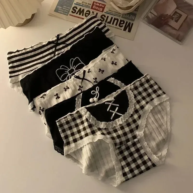 Celana Dalam Katun Simpul Pita Gadis Lolita Celana Dalam Wanita Jepang Lucu Antibakteri Celana Dalam Seksi Lenceria Para Damas