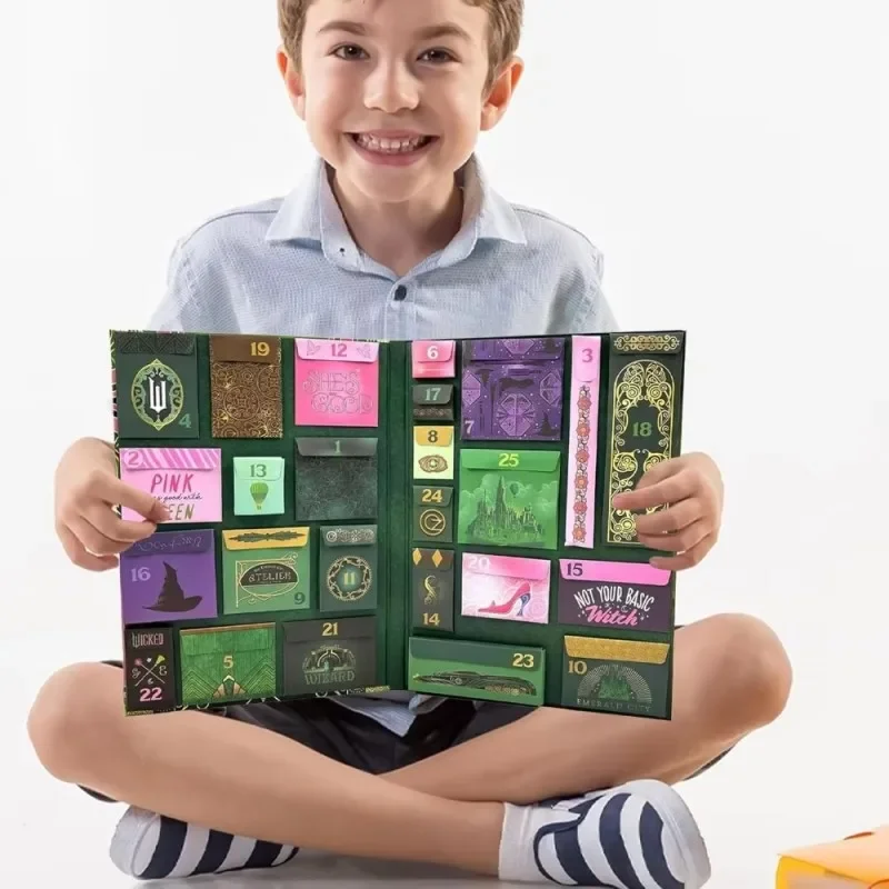 تقويم القدوم الشريرة 2024 عيد الميلاد تقويم القدوم الشريرة هدية السنة الجديدة العد التنازلي 25 يومًا من مقتنيات الساحرة السيئة السحرية