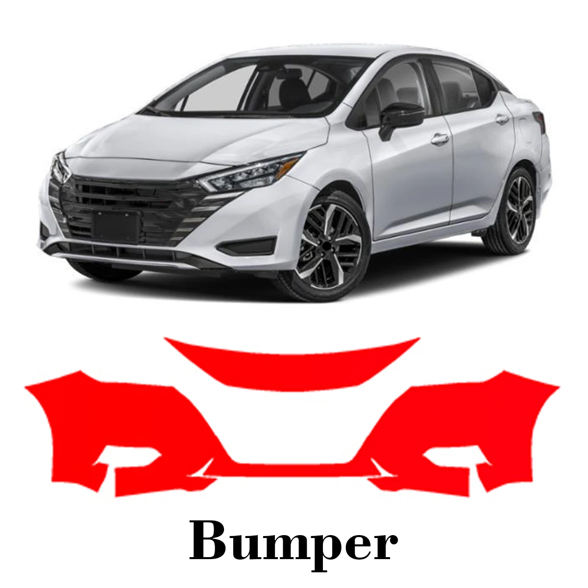 

Car Precut Paint Protection Film Front Bumper Anti-scratch Exterior TPU PPF For Nissan Versa 2020-2025