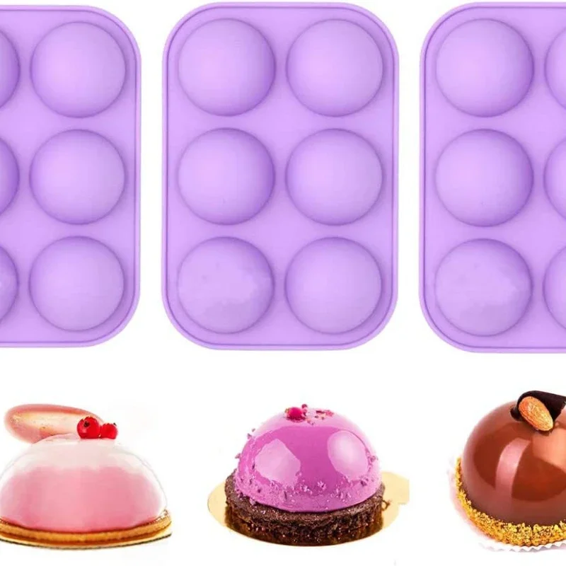 Silicone Mold Baking Pan for Pastry Molds Chocolate Sphere Ball Mold Silicone Mold for Pops Cake Mold Cookies Silicone Bakeware