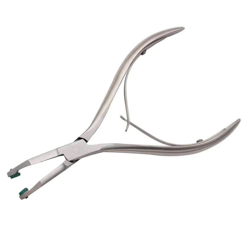 

Dental Stainless Steel Crown Plier Remover with Green Rubber Tipped Durable Dentistry Dental Tools