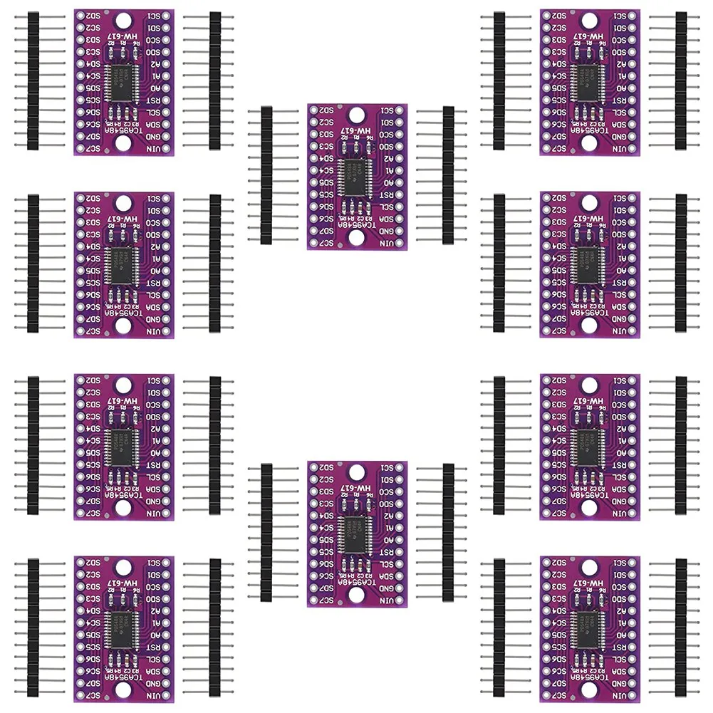 10Pcs TCA9548A I2C IIC Multiplexer Breakout Board Module 8 Channel Expansion Development Board for Ardu Ino