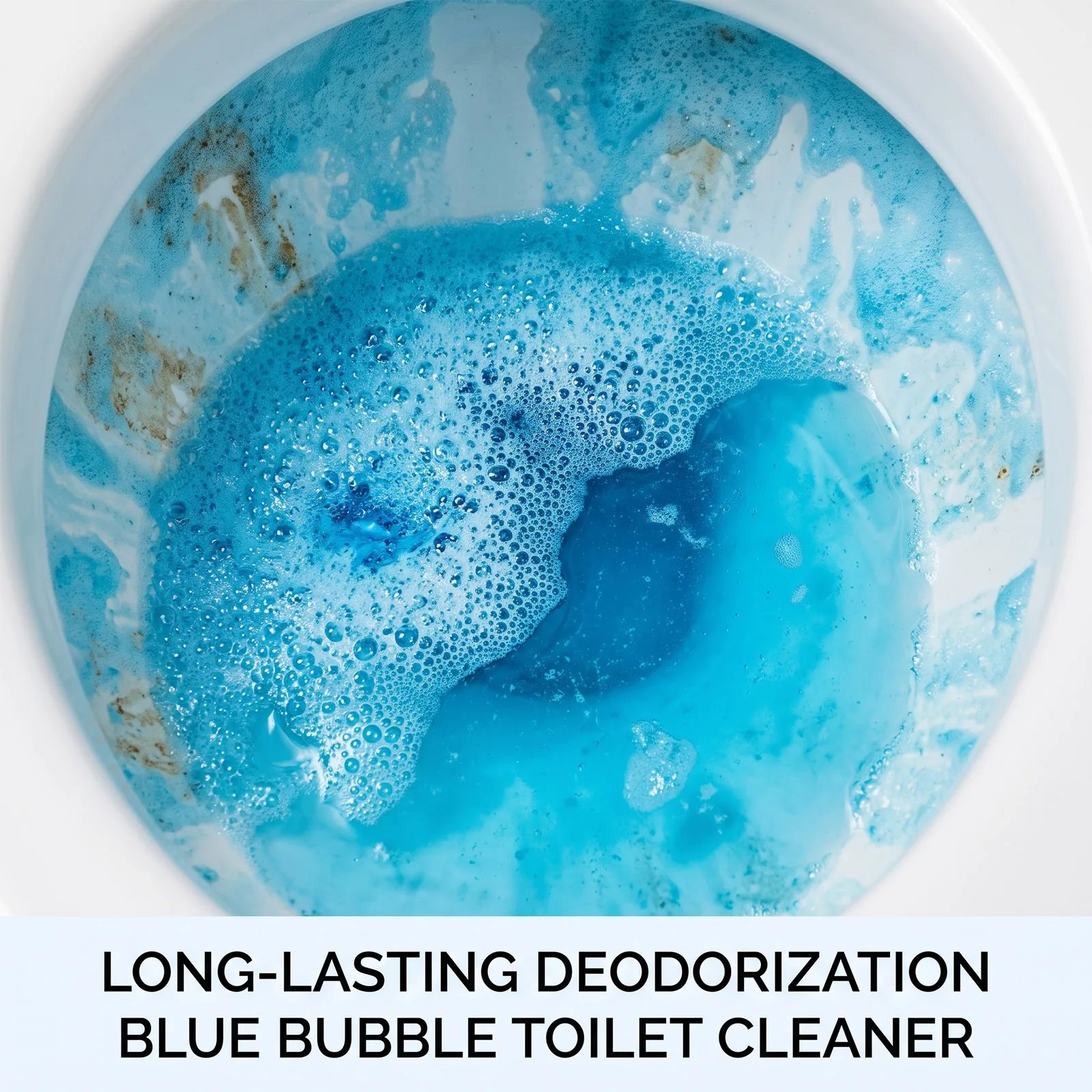 Toilet Bowl Cleaner Blocks Blue Effervescent Descaling Deodorizing Stain Remover Freshener Tank Tablets Household Bathroom Care view 3