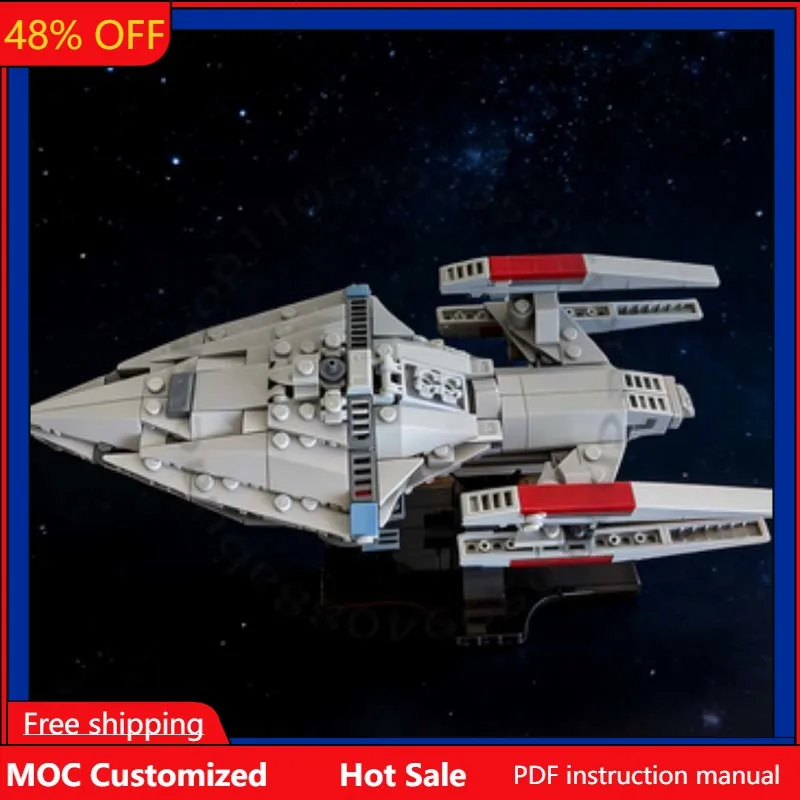 

267 деталей, модель «Звездная битва», модульный конструктор MOC в среднем масштабе, популярная простая сборная игрушка-подарок для детей