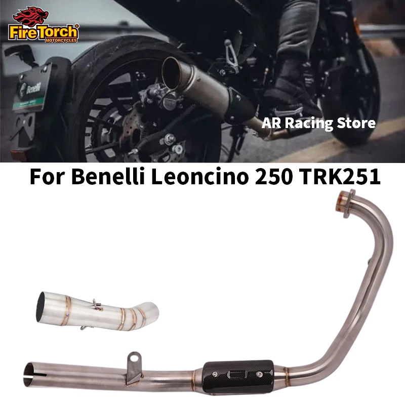 

Slip For Benelli Leoncino 250 TRK251 Motorcycle Exhaust Escape Muffler Stainless Steel Front Link Pipe Connection 50.8 Muffler