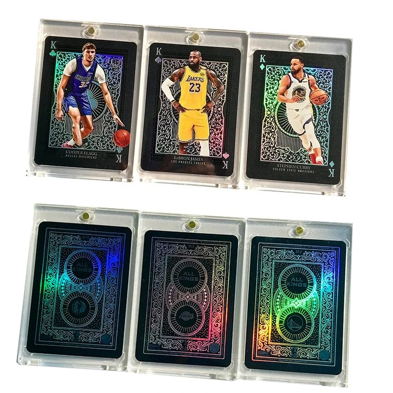 

Коллекционная карточка 2026 Poker Special: Реплика карты Mavericks, Flagg, Lakers, James, Warriors, Curry, сделанная своими руками, двусторонняя, с эффектом флеш-карточки