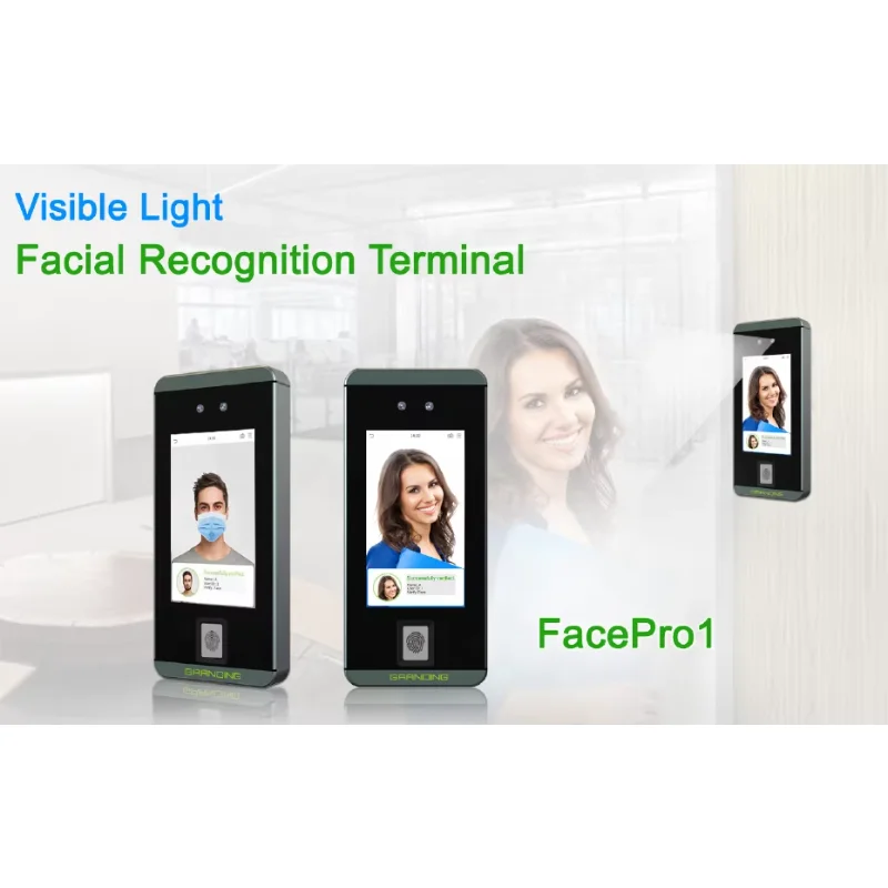 Cartão de proximidade RFID com impressão digital facial e reconhecimento de palma, controle de acesso biométrico, comparecimento do tempo (FacePro1-P)