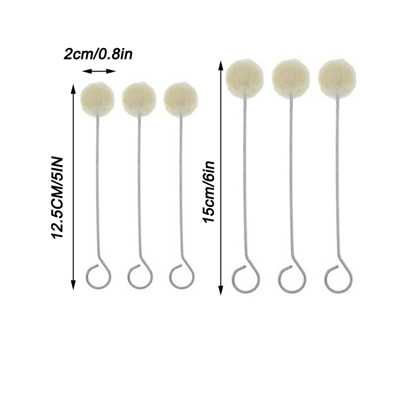 Wool smudge ball Brush leather dyeing tool DIY craft project dyeing