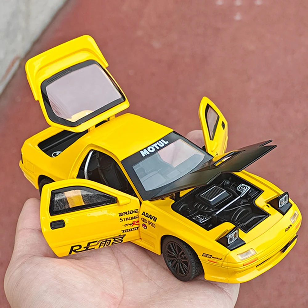 1:32 RX7 MX-5 モデル合金車ダイキャストおもちゃドアオープンミニチュアスポーツカープルバック車ボーイズコレクションギフト