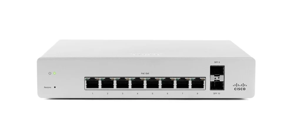 MS220-8P-HW New Meraki MS220-8P L2 Cloud Managed 8 Port GigE 124W PoE Switch