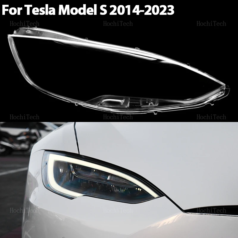 

Headlamp Cover Car Front Head Light Lamp Transparent Lampshade Headlight Shell Cover For Tesla Model S 2014-2023