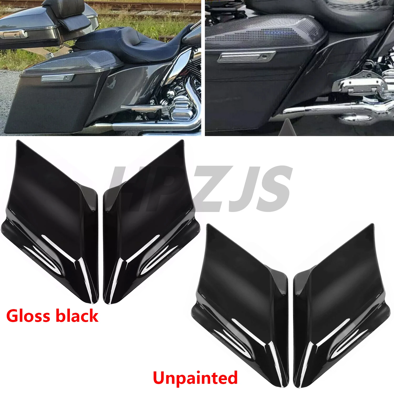 Motorcycle Stretched Extended Side Cover For Harley Touring Baggers Road King Street Glide Road Glide Electra Glide CVO 2014-Up