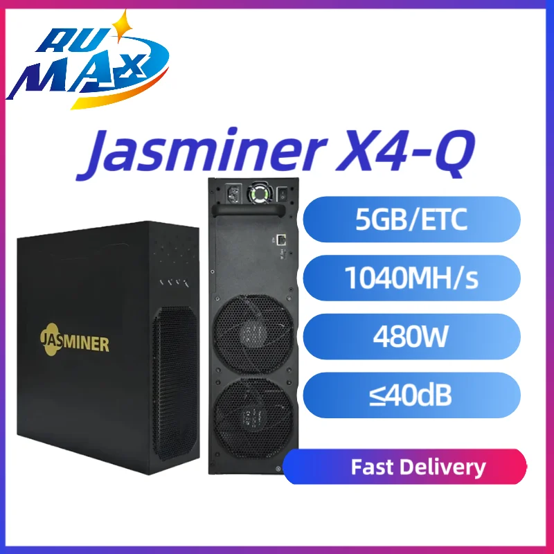 

asminer X4-Q 1040MH/s Asic ETC Miner Mute Server 480W Low Power Miner ETC Jasminer X4Q ETC Mining ETC Than ipollo V1 Miner stock