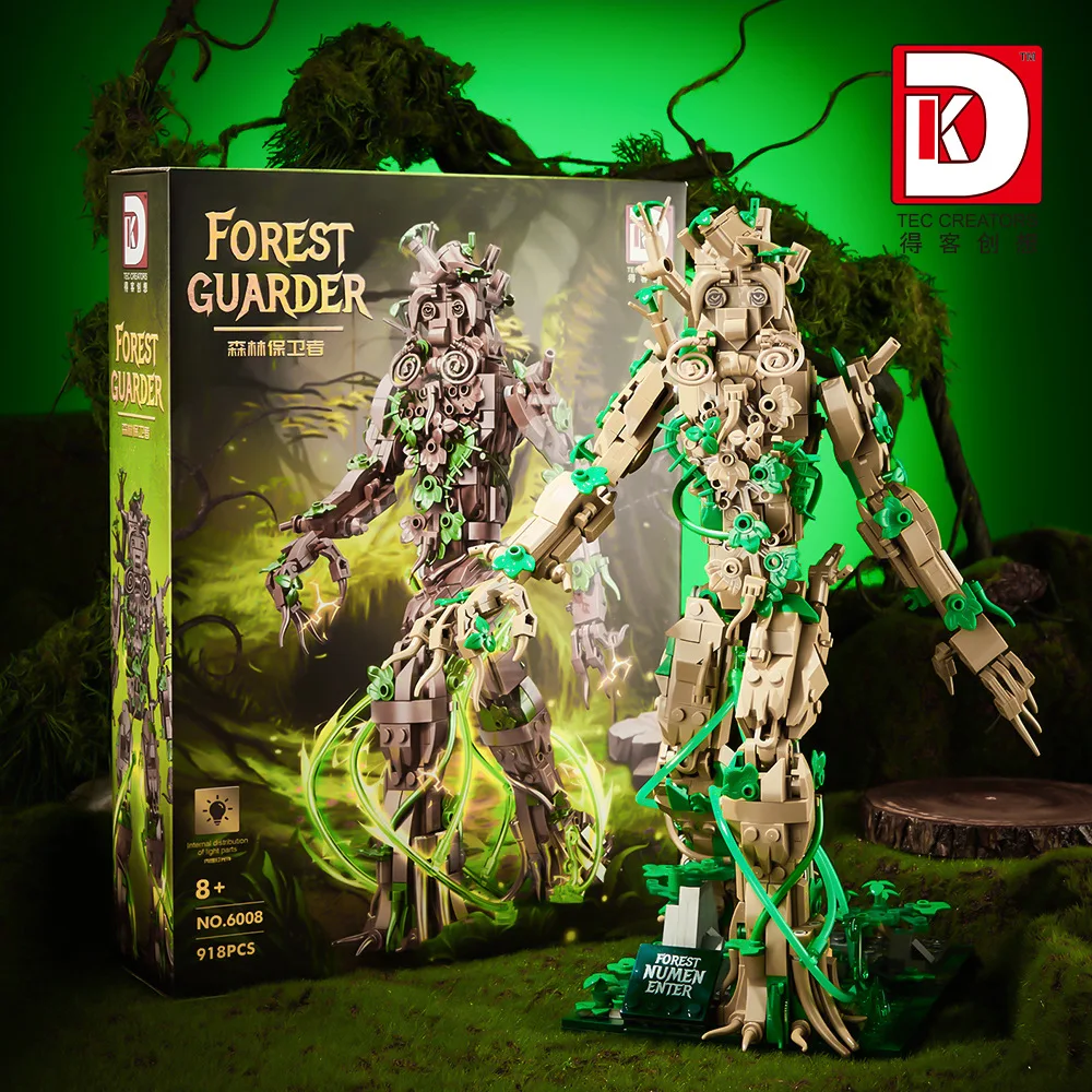 

918pcs MOC Tree Man Ente Forest Defender Building Blocks Model Bricks Assembling Toys for Children Birthday Gift Set