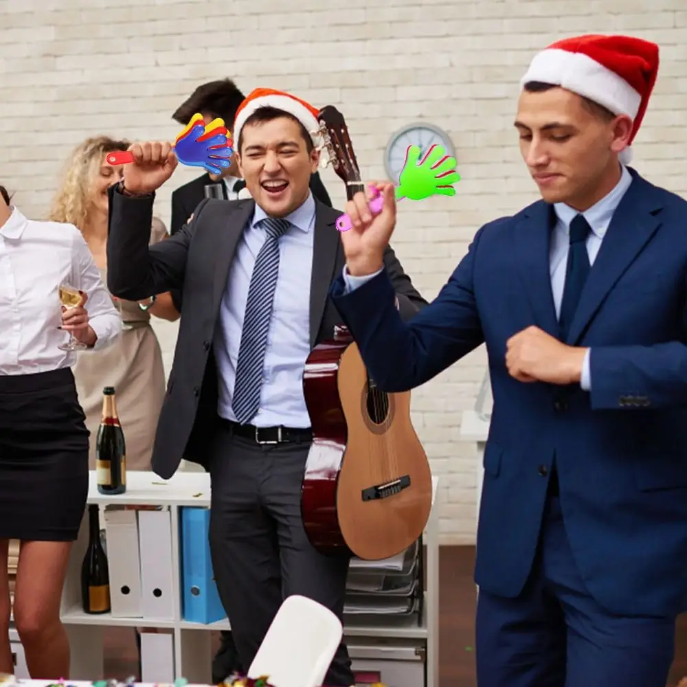 10PCS Avond Props Willekeurige Kleur Hand Klepels Cheer Up Gelukkig Klappen Noise Maker Plastic Match Applaus Maker Verjaardag