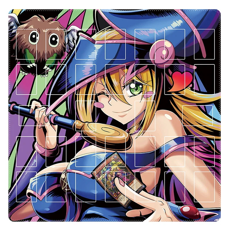 Yu Gi Oh-estera de mesa doble de personajes de animación, ojos azules, dragón blanco, Seto Kaiba, estera de batalla, tarjeta coleccionable de Anime clásico, Juguetes