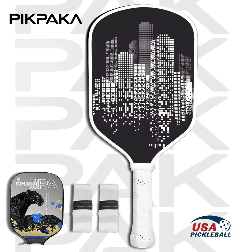 

Pickleball Paddle Set USAPA Approved T700 Carbon Fiber Unibody Thermoformed with 16MM Honeycomb Core Power&Spin Modern
