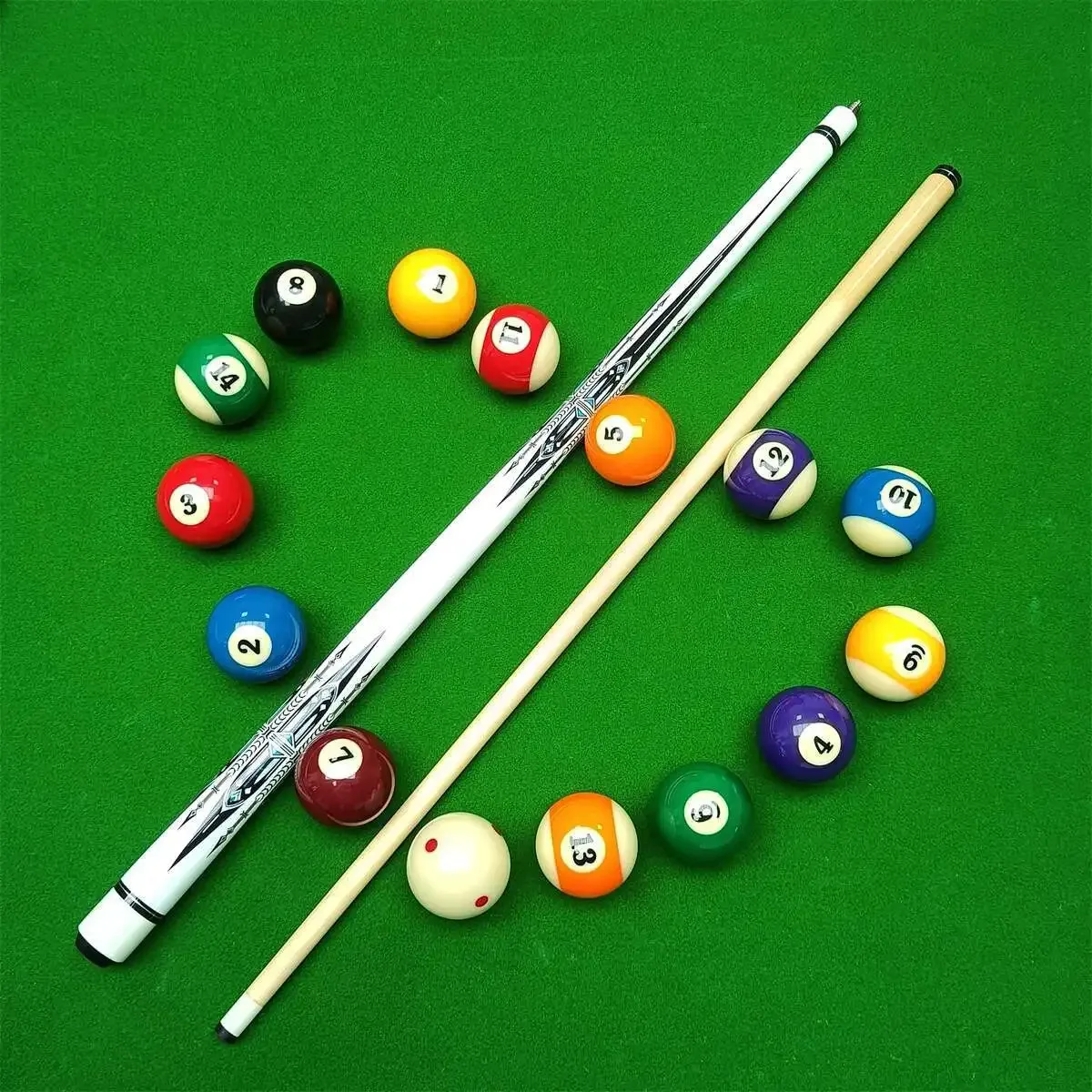 And White Technology Carbon Surface Paint Medium Black Eight Large Head American Nine Ball Club Billiards