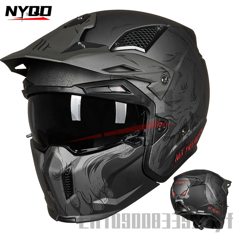 

Мотоциклетный шлем MT Streetfighter в стиле ретро, комбинированный съемный шлем для мотокросса, Сертификация ECE