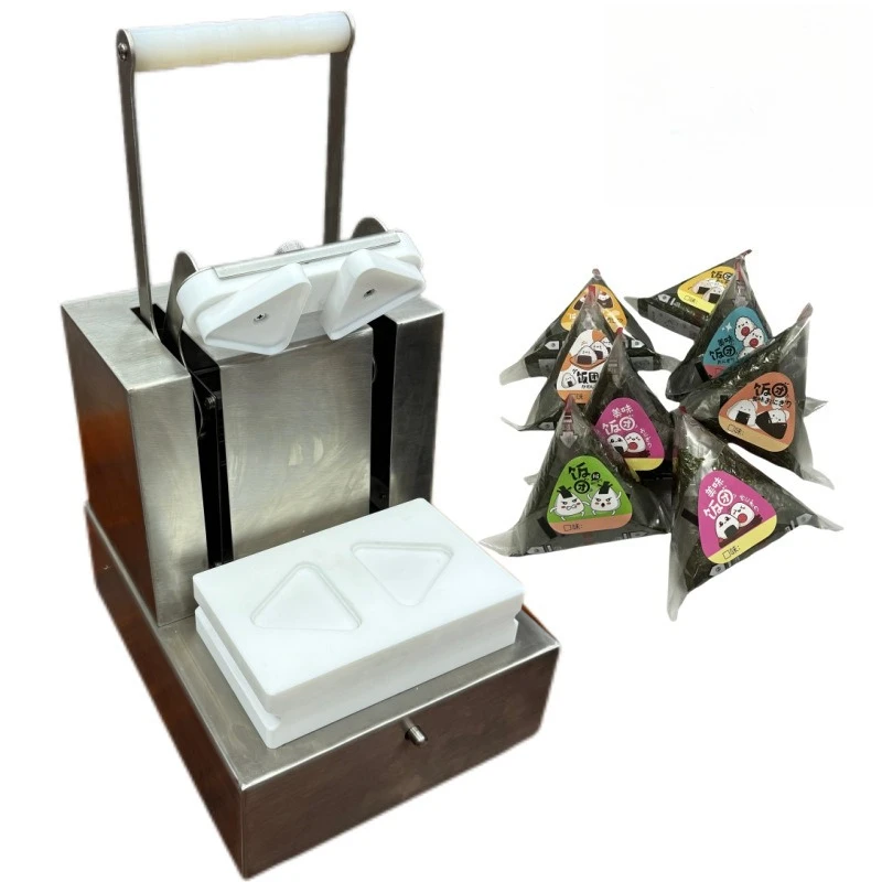 Small manual triangular rice ball forming machine, food grade sushi machine