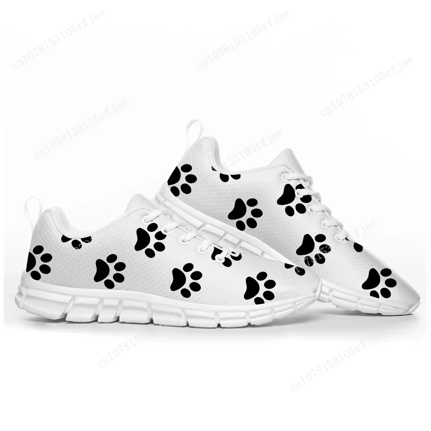 

Dog Paw Print Pet Dog Sports Shoes Mens Womens Teenager Kids Children Sneakers Casual Custom High Quality Couple Shoes White
