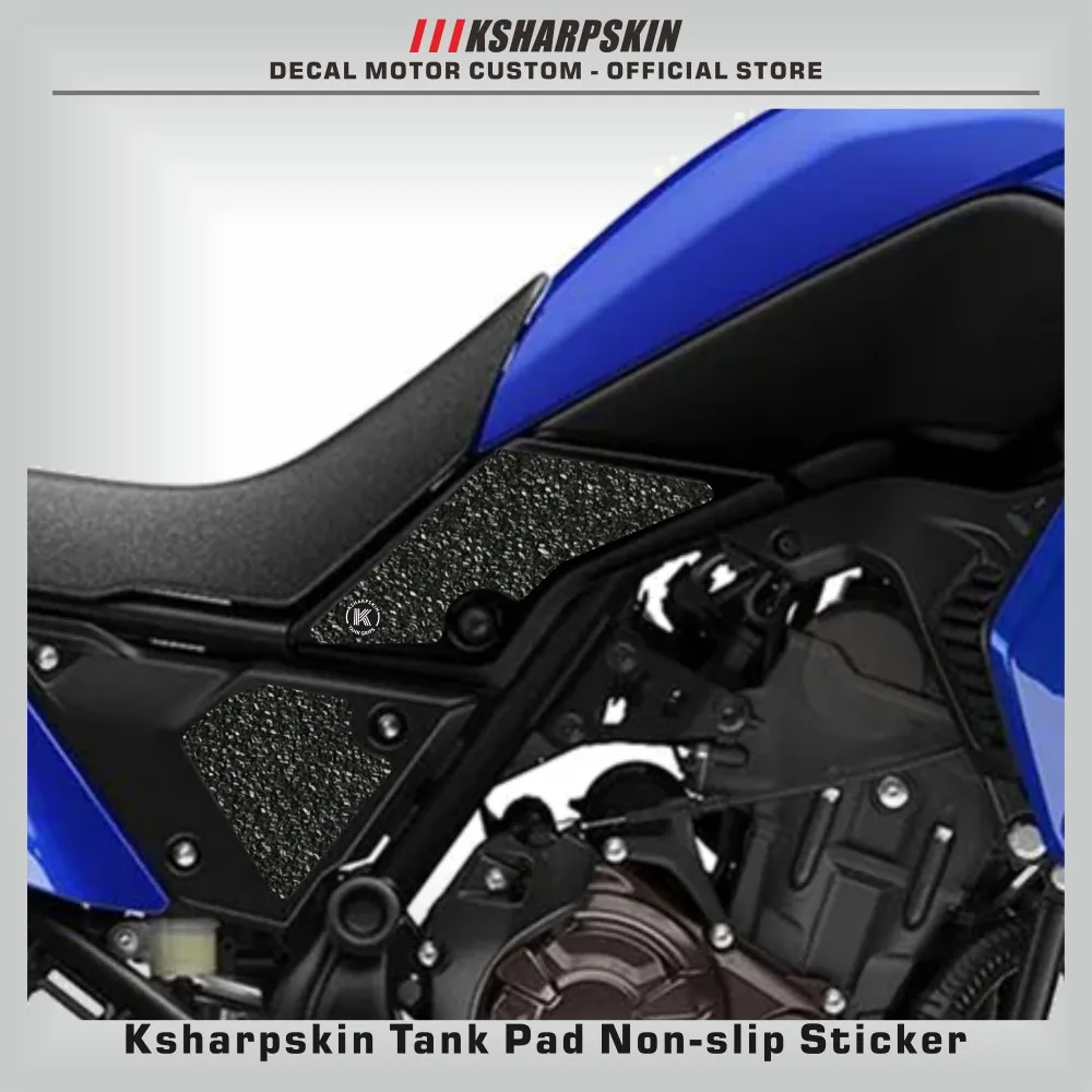 Motorcycle protection pad tank grip fuel pad sticker gasoline knee traction side Non-slip decals for YAMAHA TENERE 700 2021-25