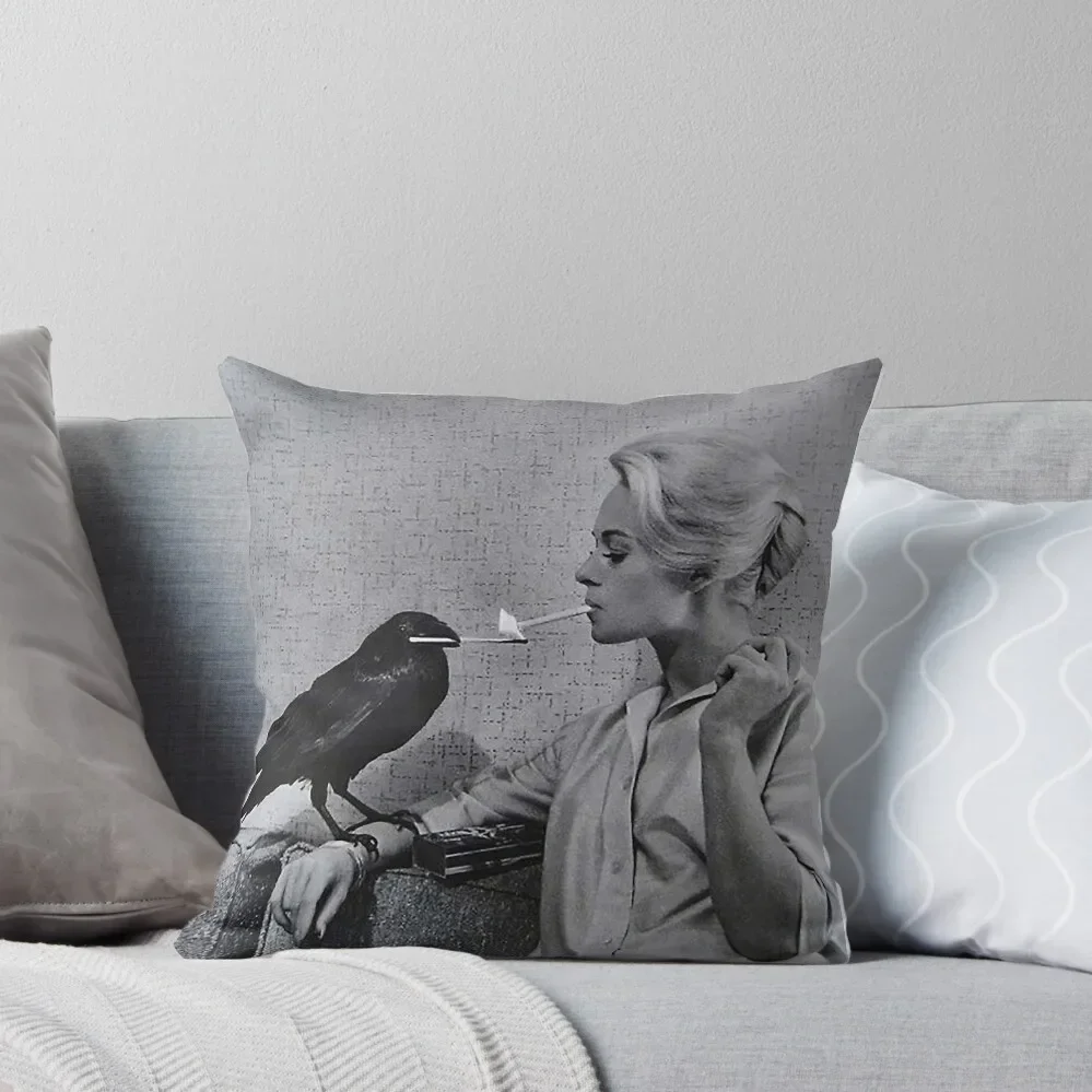 Tippi Hedren having her cigarette Throw Pillow Christmas Pillow Covers Pillow Cases Decorative