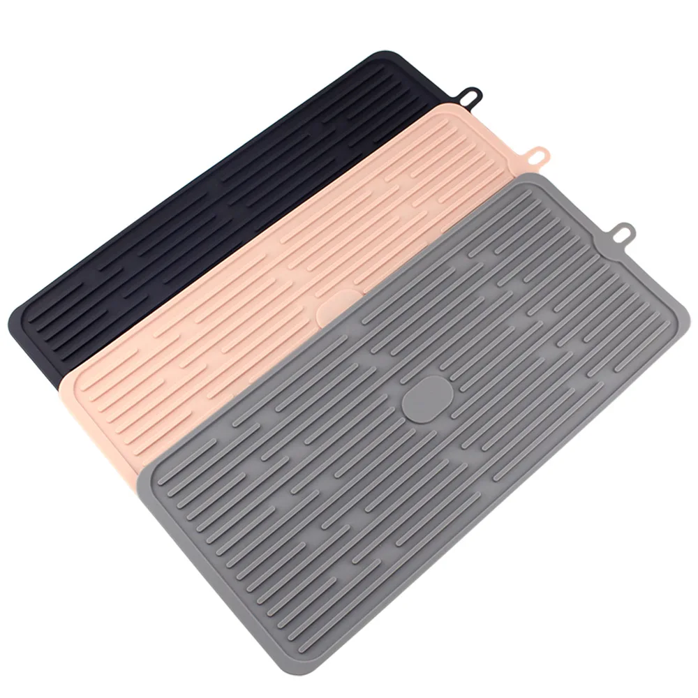 Kitchen Silicone Drain Mat, Coaster, Heat-resistant Casserole Mat,non-slip Insulation Mat, Dining Table Mat Large Anti-scalding