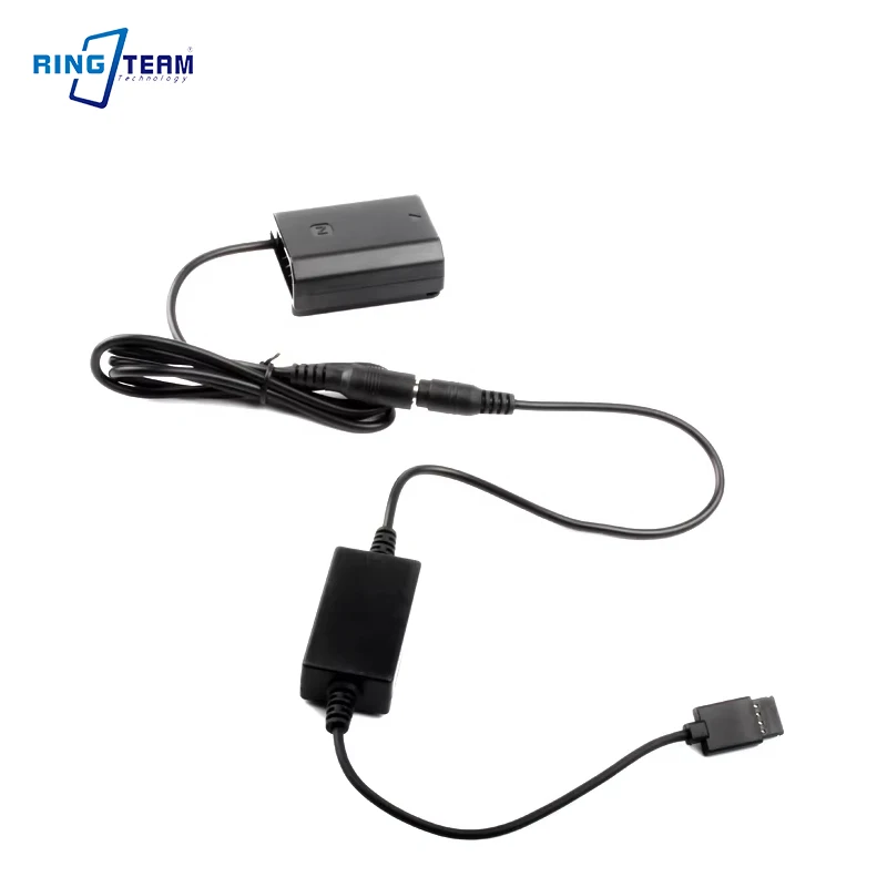 NP-FZ100 DC Coupler + DC Cable for DJI Ronin Stabilizer Flat Port - Sony Alpha a7m4 A7C A7S3A 7M3 a7r4 a73