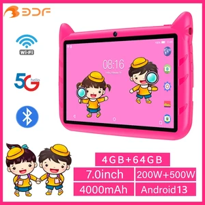 BDF-Tablet-Doppelkamera für Kinder, Android 13, 4 GB RAM, 64 GB ROM, 1 TB Erweiterung, 5G WLAN, 4000-mAh-Akku, Kindergeschenksoftware, 7 in 8 Hauptverlust -Abhilfe - №3