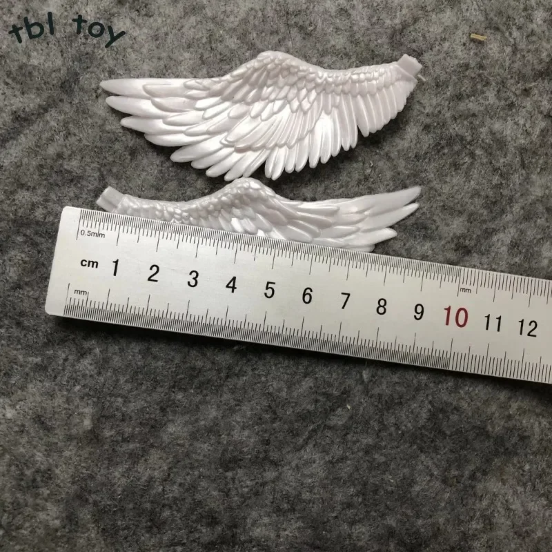 9CM Action Figure Plastic Angel Wings Decoration Creative Wings Dolls Body Accessories Model