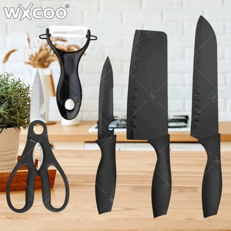 WXCOO Küchenmesser-Set Professionelles Allzweck-Kochmesser Obst- und Fleischmesser zum Schneiden und Schälen Küchenmesser für Metzger