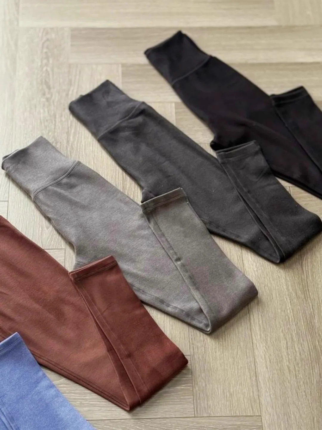 

High Waist a Yoga Pants Warm Fce Base Layer Pants Long Trousers Casual High Waist Thermal Leggings Sculpting Butt Li...