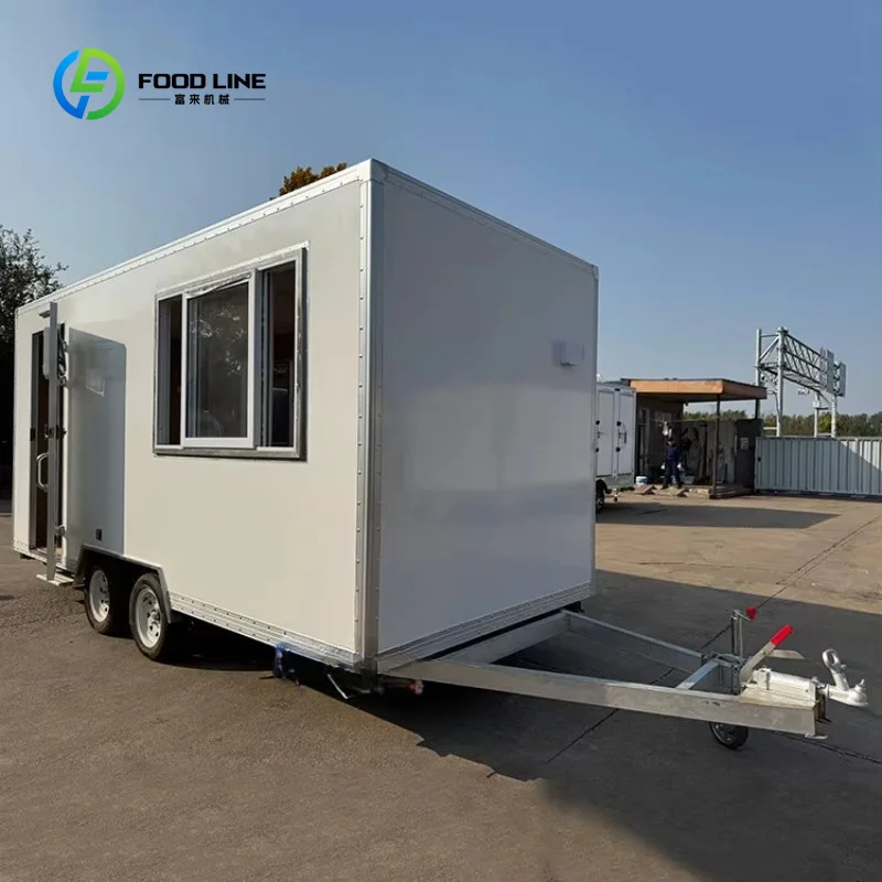 Customized All-in-One Portable Office Trailer with Built-In Facilities Construction Site or Prefabricated Office Trailer