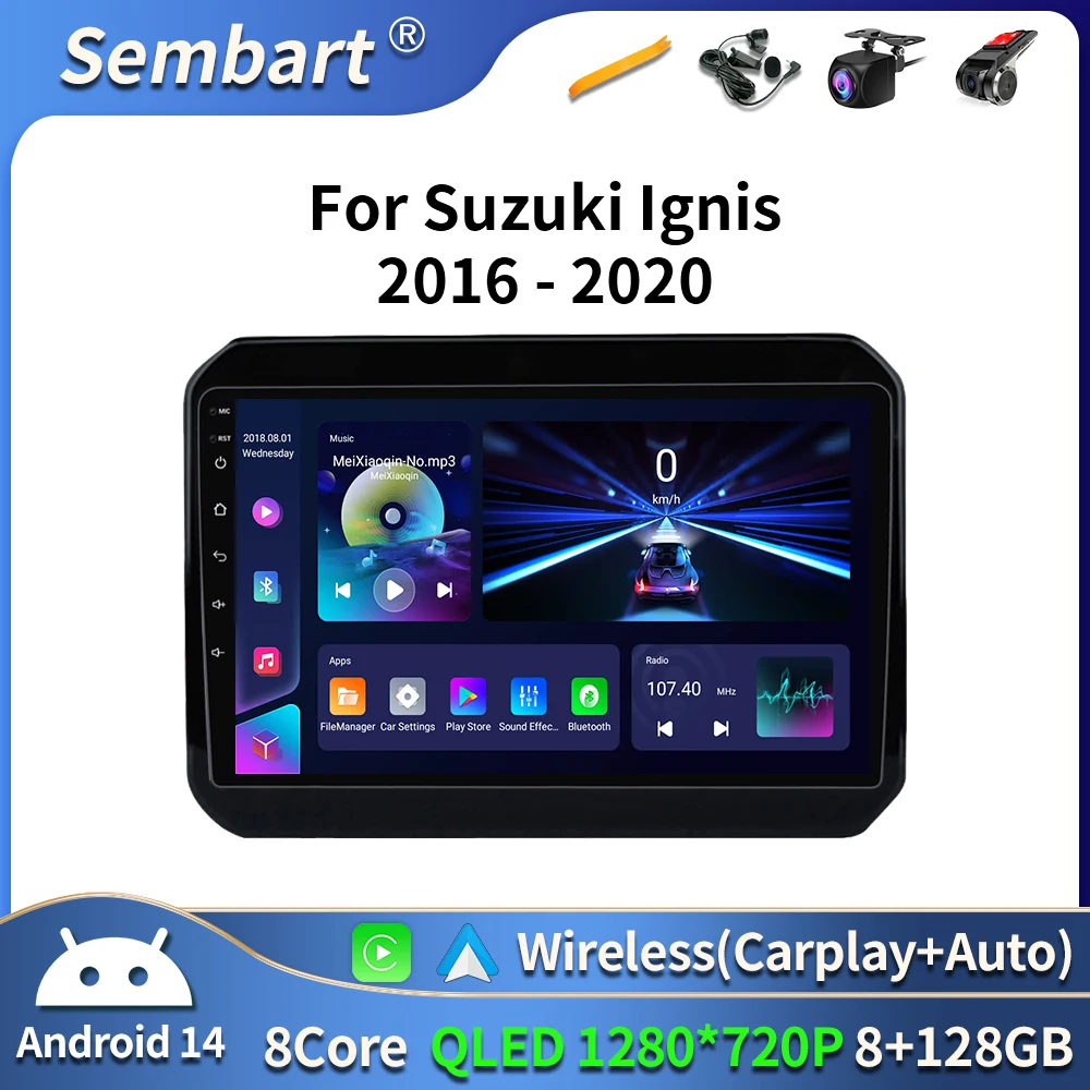 

Android 14 For Suzuki Ignis 2016 2017 2018 2019 2020 Car Radio Stereo Receiver IPS Multimedia Video Screen 2Din 2 Din Auto DVD