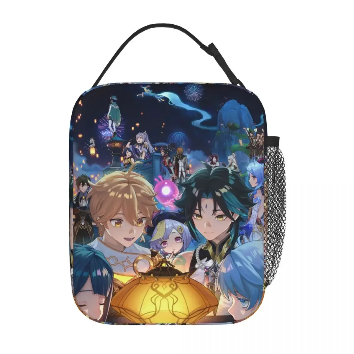 Genshin Impact Xiao Ganyu Merch Insulated Lunch Bag School Storage Food Box Portable Fashion Cooler Thermal Lunch Box